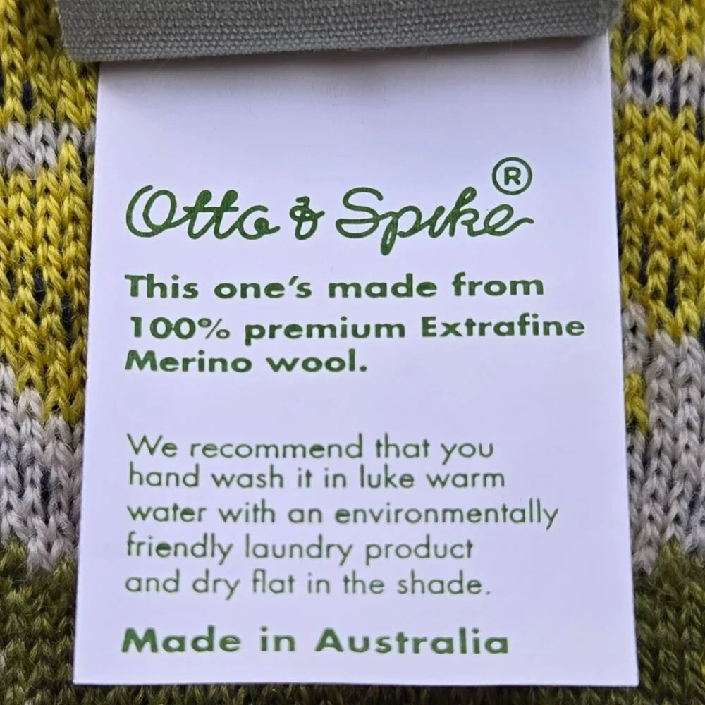 100% Merino Wool Scarf Lemons